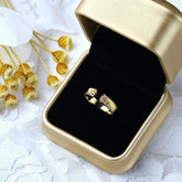 Crystal 925 Sterling Silver Adjustable Finger Rings